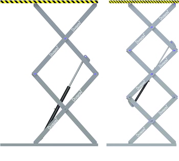 Подъемники с одинаковой высотой подъема